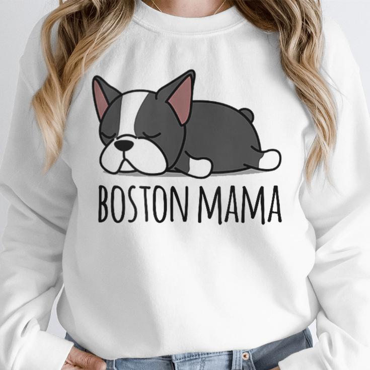 Cute Boston Terrier Boston Mama Unisex Sweatshirt, novelty gifts, funny gifts