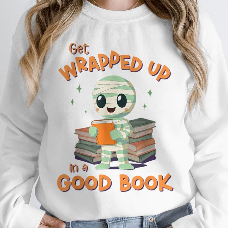 Cute Halloween Teacher Librarian Mummy Reading Books Unisex Sweatshirt, novelty gifts, funny gifts Cute Halloween Teacher Librarian Mummy Reading Books Unisex Sweatshirt, novelty gifts, funny gifts