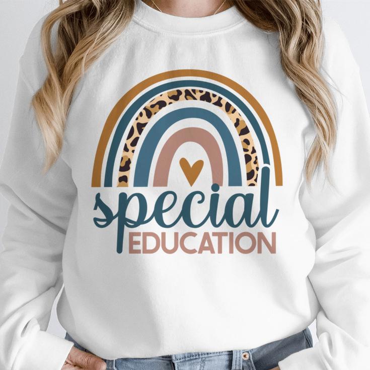 Cute Special Education Leopard Print SPED Teacher Idea Unisex Sweatshirt, novelty gifts, funny gifts