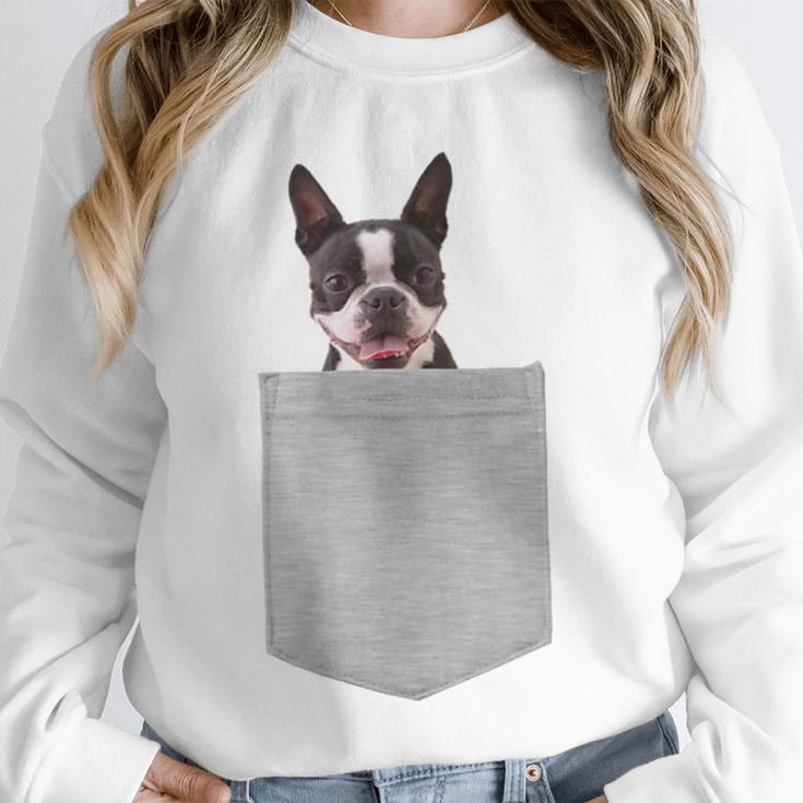 Dog In Your Pocket Boston Terrier For Men Women Girls Kids Unisex Sweatshirt, novelty gifts, funny gifts
