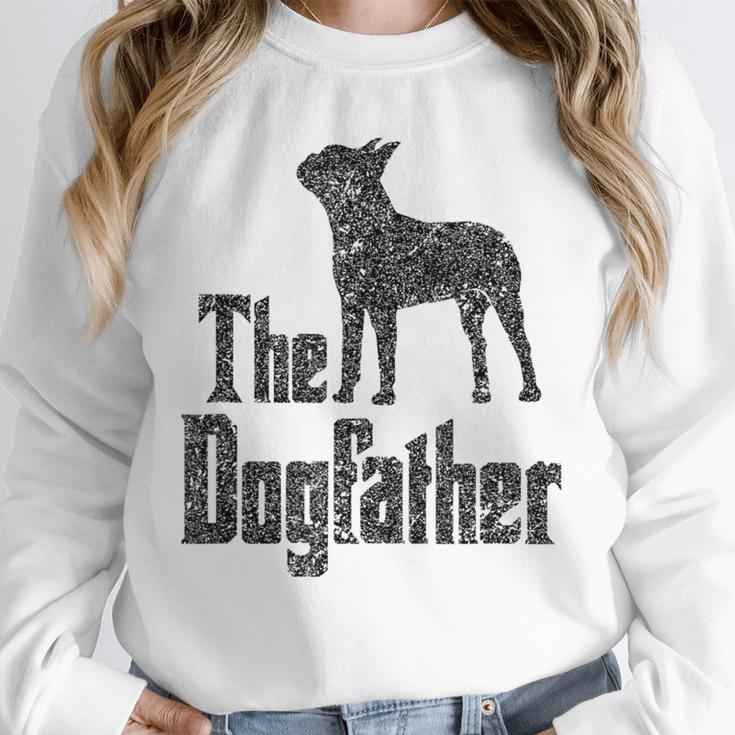 The Dogfather Boston Terrier Dog Funny Dog Gift T-Shirt For Men Women Girls Kids Unisex Sweatshirt, novelty gifts, funny gifts