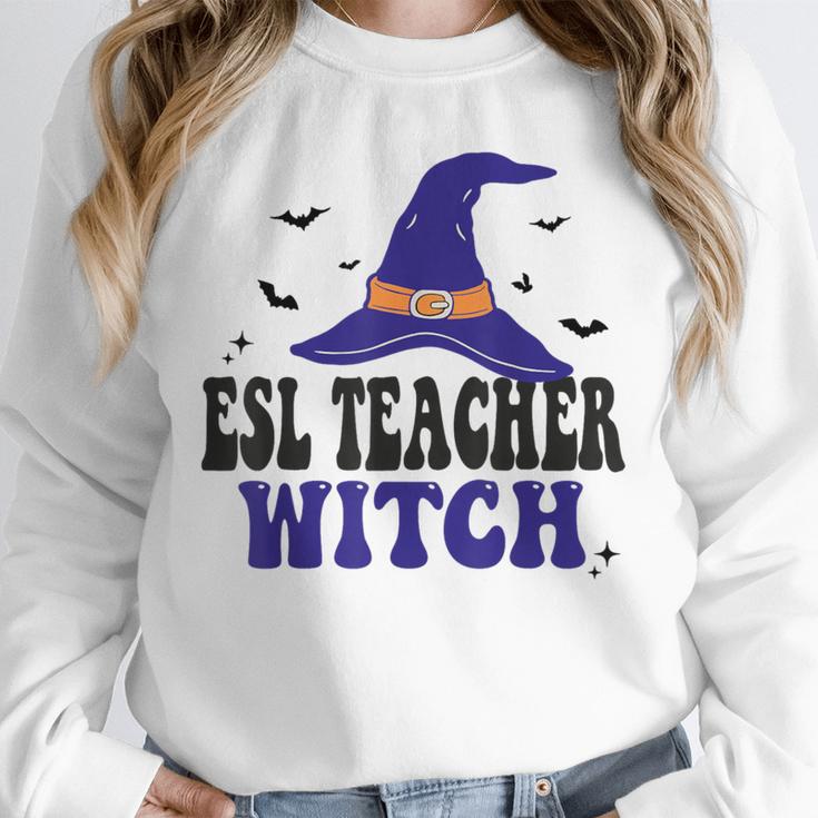 ESL Teacher Witch Halloween Matching Group Costume Unisex Sweatshirt, novelty gifts, funny gifts ESL Teacher Witch Halloween Matching Group Costume Unisex Sweatshirt, novelty gifts, funny gifts