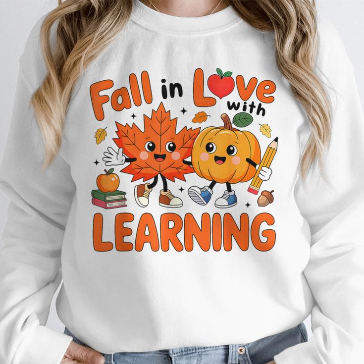 Fall In Love With Learning Thanksgiving Teacher Student Kids Unisex Sweatshirt, novelty gifts, funny gifts Fall In Love With Learning Thanksgiving Teacher Student Kids Unisex Sweatshirt, novelty gifts, funny gifts