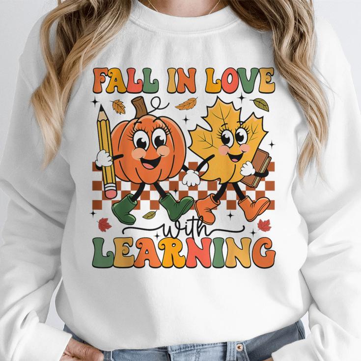 Fall In Love With Learning Thanksgiving Teacher Student Unisex Sweatshirt, novelty gifts, funny gifts Fall In Love With Learning Thanksgiving Teacher Student Unisex Sweatshirt, novelty gifts, funny gifts
