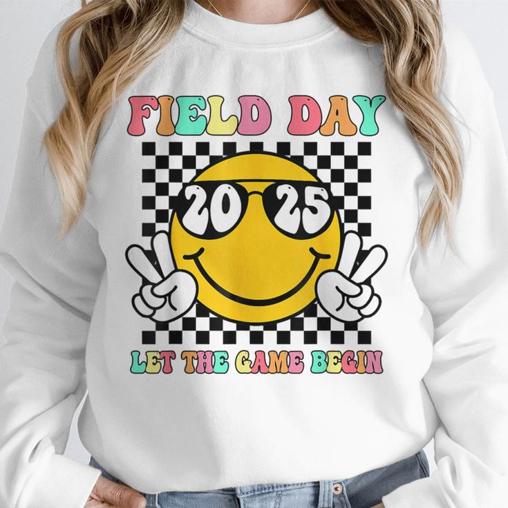 Field Day 2025 Let The Games Begin Yellow Team Teachers Kids Unisex Sweatshirt, novelty gifts, funny gifts Field Day 2025 Let The Games Begin Yellow Team Teachers Kids Unisex Sweatshirt, novelty gifts, funny gifts