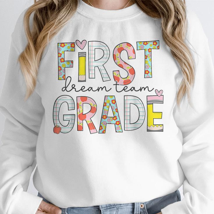 First Grade Dream Team 1st Grade Teacher First Day Of School Unisex Sweatshirt, novelty gifts, funny gifts First Grade Dream Team 1st Grade Teacher First Day Of School Unisex Sweatshirt, novelty gifts, funny gifts