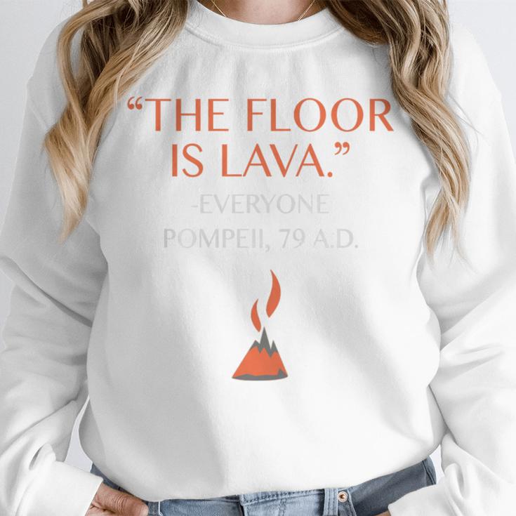 The Floor Is Lava For History Lovers & Teachers Premium Tri-Blend Unisex Sweatshirt, novelty gifts, funny gifts