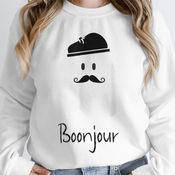 French Teacher Halloween Bonjour Ghost Unisex Sweatshirt, novelty gifts, funny gifts French Teacher Halloween Bonjour Ghost Unisex Sweatshirt, novelty gifts, funny gifts