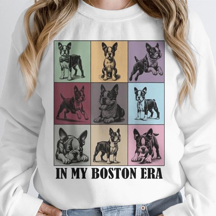 Funny Boston Terrier Quote In My Boston Terrier Era Cool Dog Men Women Unisex Sweatshirt, novelty gifts, funny gifts