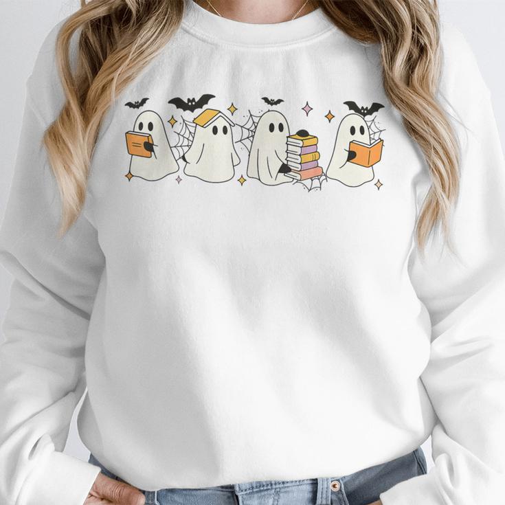 Ghosts Reading Books Library Halloween Teacher Men Women Kid Unisex Sweatshirt, novelty gifts, funny gifts Ghosts Reading Books Library Halloween Teacher Men Women Kid Unisex Sweatshirt, novelty gifts, funny gifts