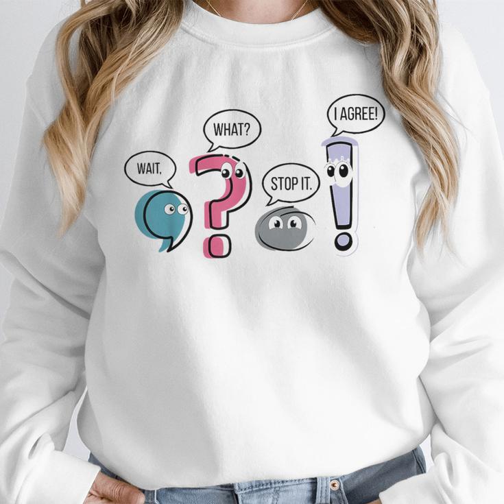 Grammar Teacher Punctuation English First Day Back To School Unisex Sweatshirt, novelty gifts, funny gifts Grammar Teacher Punctuation English First Day Back To School Unisex Sweatshirt, novelty gifts, funny gifts