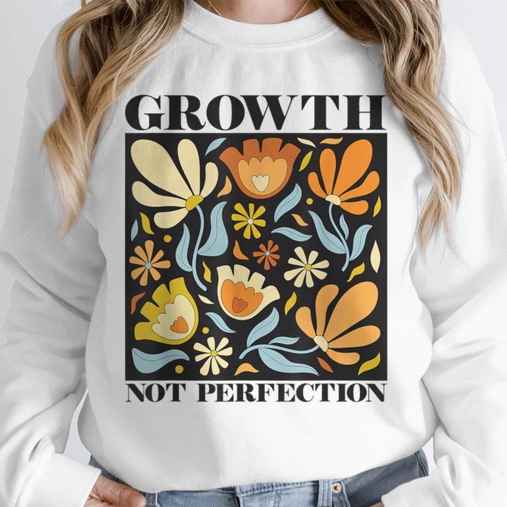 Growth Not Perfection Abstract Florals SPED Teacher Unisex Sweatshirt, novelty gifts, funny gifts Growth Not Perfection Abstract Florals SPED Teacher Unisex Sweatshirt, novelty gifts, funny gifts