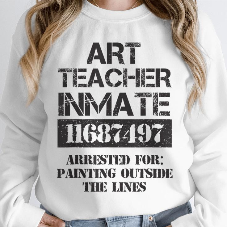 Halloween Art Teacher Prisoner Costume Unisex Sweatshirt, novelty gifts, funny gifts Halloween Art Teacher Prisoner Costume Unisex Sweatshirt, novelty gifts, funny gifts