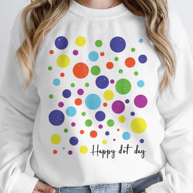 Happy Dot Day 2025 Polka Dot Boys Girls Kids Teacher Dot Day Unisex Sweatshirt, novelty gifts, funny gifts Happy Dot Day 2025 Polka Dot Boys Girls Kids Teacher Dot Day Unisex Sweatshirt, novelty gifts, funny gifts