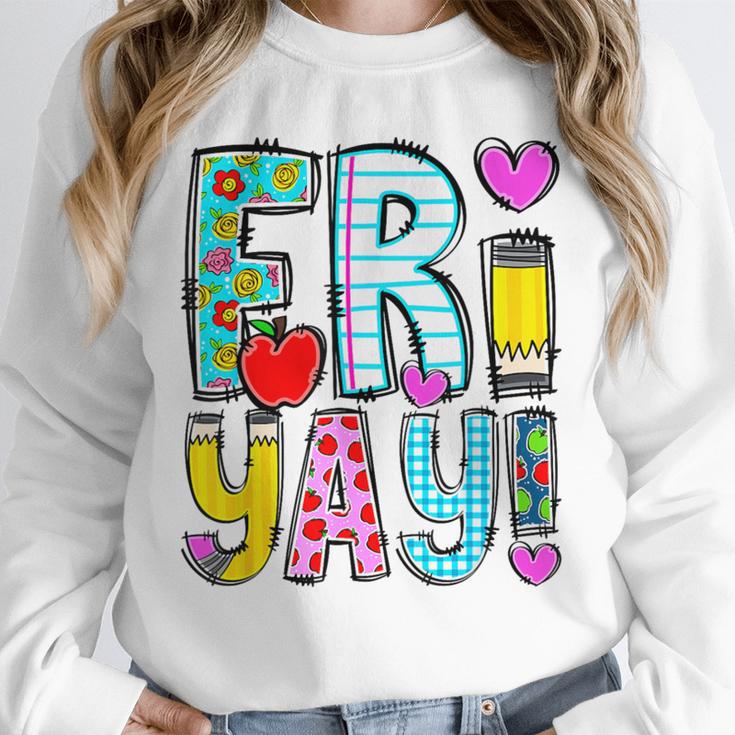 Happy Fri-Yay Friday Lovers Fun Teacher Life FriYay Weekend Unisex Sweatshirt, novelty gifts, funny gifts Happy Fri-Yay Friday Lovers Fun Teacher Life FriYay Weekend Unisex Sweatshirt, novelty gifts, funny gifts