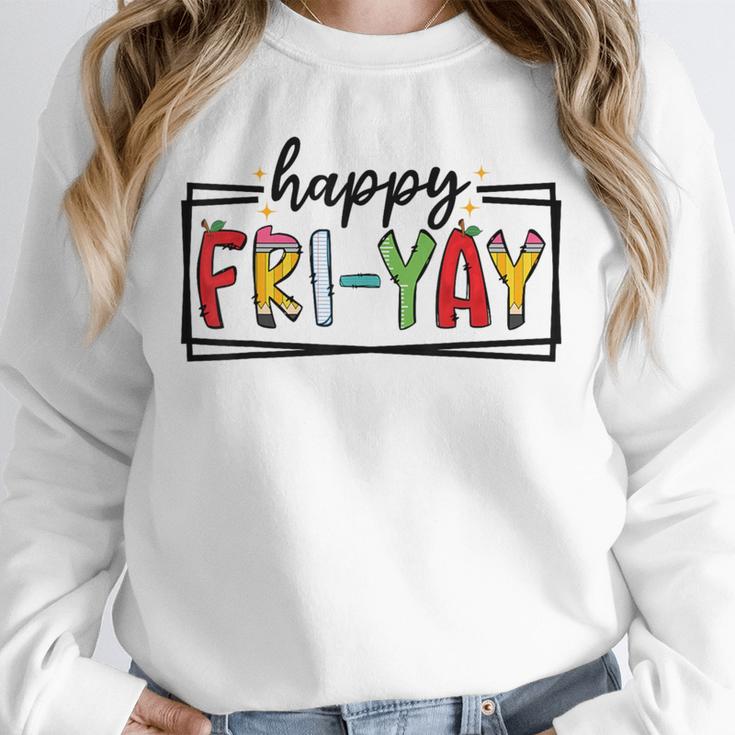 Happy Fri-Yay Friday Lovers Teacher Fri Yay Weekend Unisex Sweatshirt, novelty gifts, funny gifts