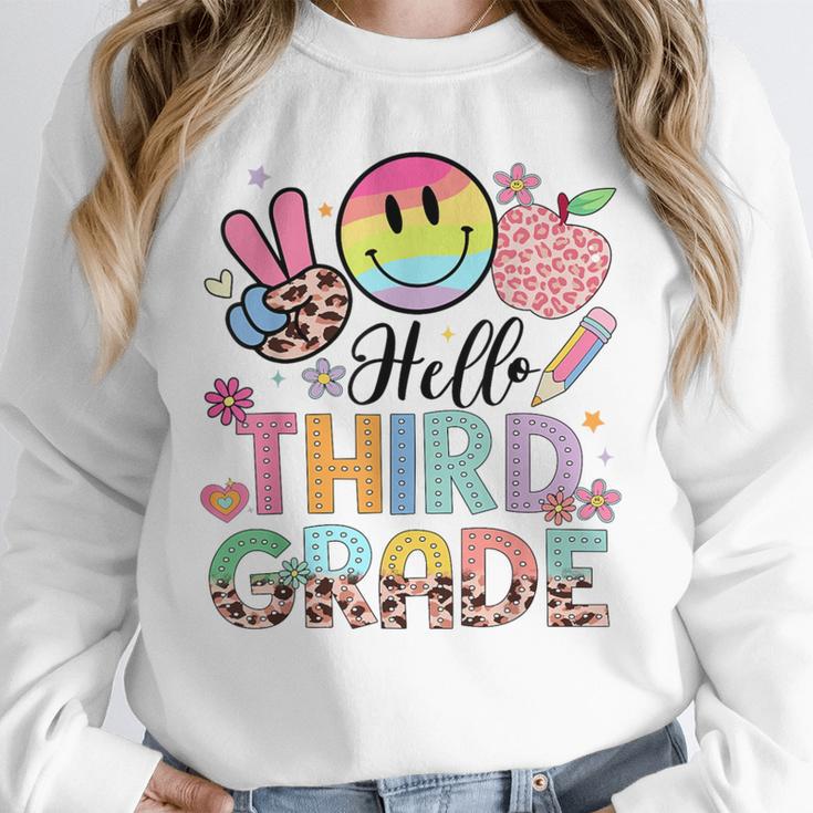 Hello 3rd Grade Boy Girl Teacher Back To School 3rd Grade Unisex Sweatshirt, novelty gifts, funny gifts Hello 3rd Grade Boy Girl Teacher Back To School 3rd Grade Unisex Sweatshirt, novelty gifts, funny gifts