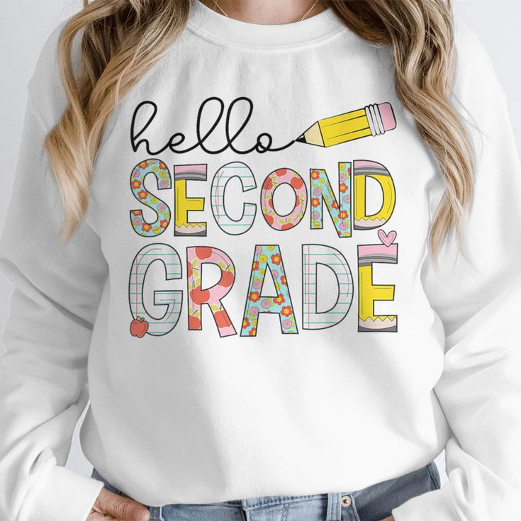 Hello Second Grade Team 2nd Grade Back To School Teacher Kid Unisex Sweatshirt, novelty gifts, funny gifts Hello Second Grade Team 2nd Grade Back To School Teacher Kid Unisex Sweatshirt, novelty gifts, funny gifts