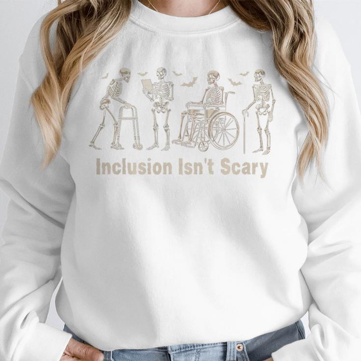 Inclusion Isn't Scary Skeleton Halloween Sped Teacher Premium Tri-Blend Unisex Sweatshirt, novelty gifts, funny gifts Inclusion Isn't Scary Skeleton Halloween Sped Teacher Premium Tri-Blend Unisex Sweatshirt, novelty gifts, funny gifts