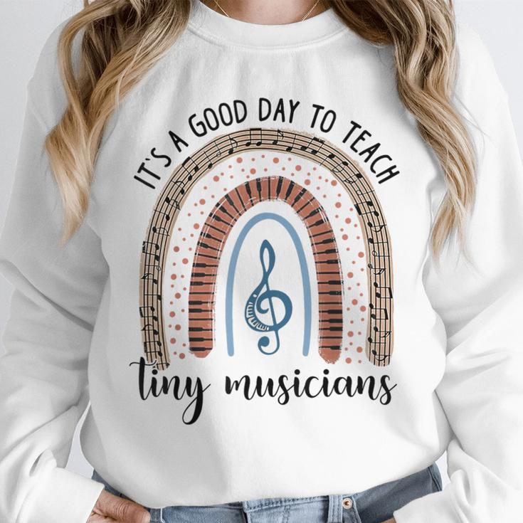 Its A Good Day To Teach Tiny Musicians Music Teacher Rainbow Unisex Sweatshirt, novelty gifts, funny gifts