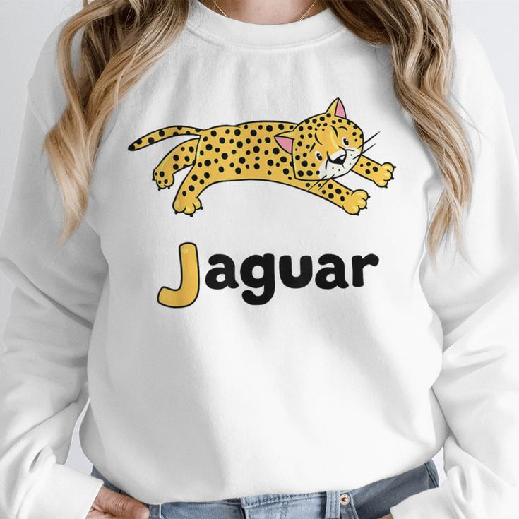 J Is For Jaguar ABC Alphabet T-Shirt For Teachers Students Unisex Sweatshirt, novelty gifts, funny gifts