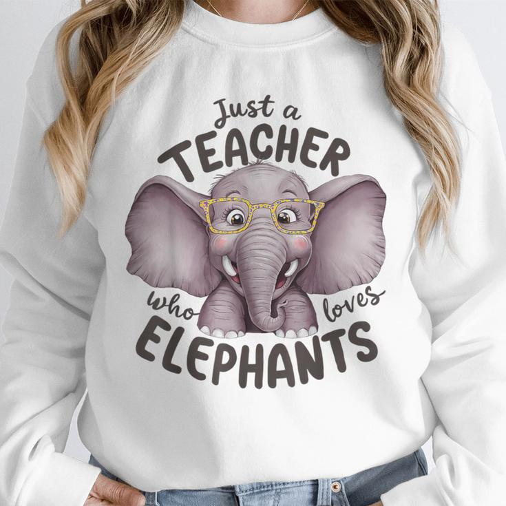 Just a Teacher Who Loves Elephants Elephant Lover Educator Unisex Sweatshirt, novelty gifts, funny gifts Just a Teacher Who Loves Elephants Elephant Lover Educator Unisex Sweatshirt, novelty gifts, funny gifts