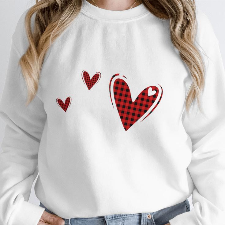 Kindergarten Has My Heart Buffalo Print Teacher Valentine Unisex Sweatshirt, novelty gifts, funny gifts