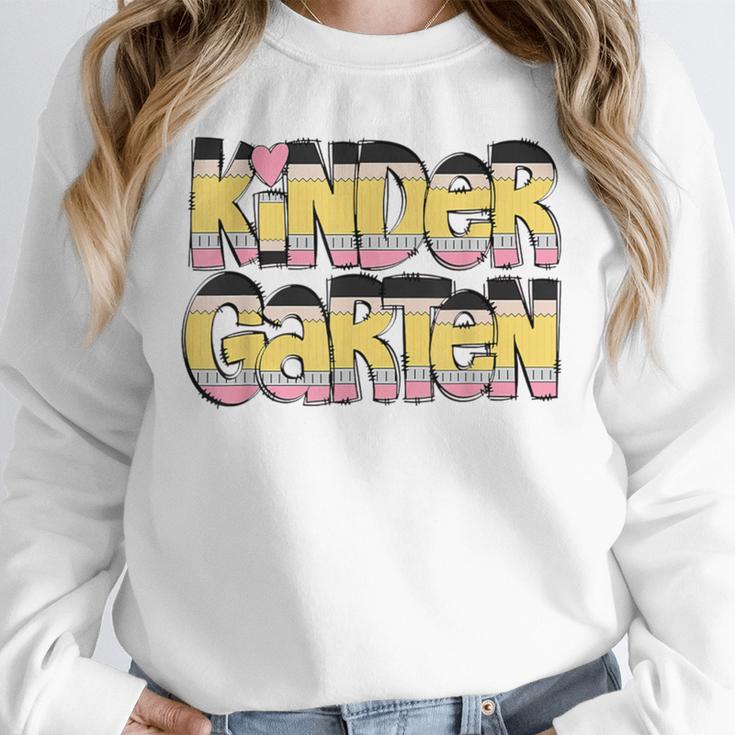 Kindergarten Pencil First Day Of School Teacher Toddler Kids Unisex Sweatshirt, novelty gifts, funny gifts