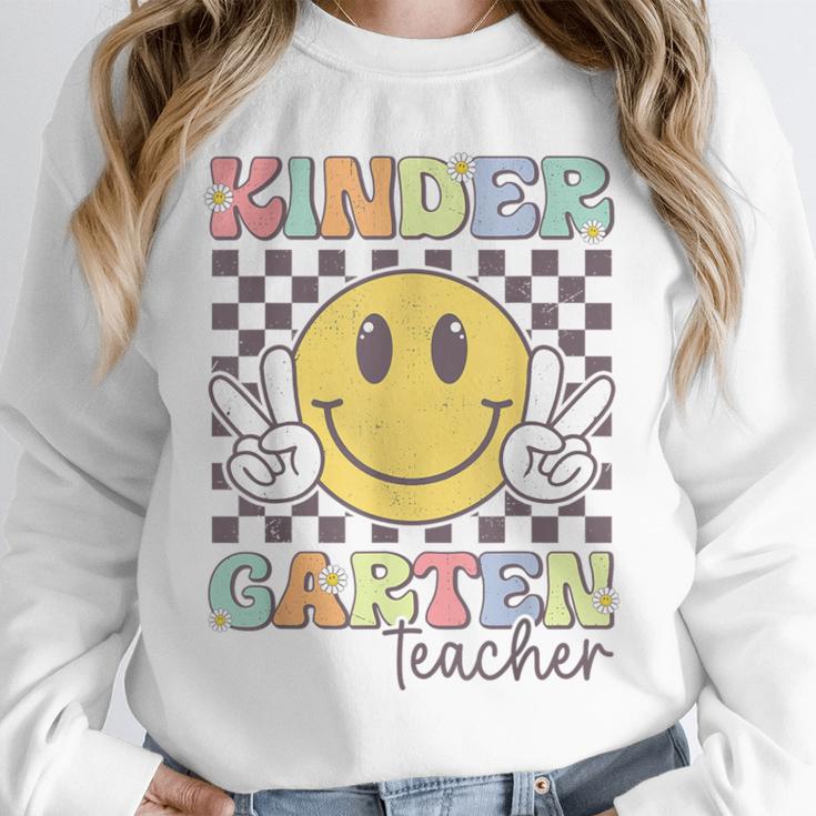 Kindergarten Teacher Team Hippie Smile Face Back To School Unisex Sweatshirt, novelty gifts, funny gifts Kindergarten Teacher Team Hippie Smile Face Back To School Unisex Sweatshirt, novelty gifts, funny gifts