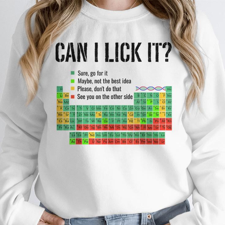 Can I Lick It Periodic Table Chart Science Teacher Unisex Sweatshirt, novelty gifts, funny gifts Can I Lick It Periodic Table Chart Science Teacher Unisex Sweatshirt, novelty gifts, funny gifts