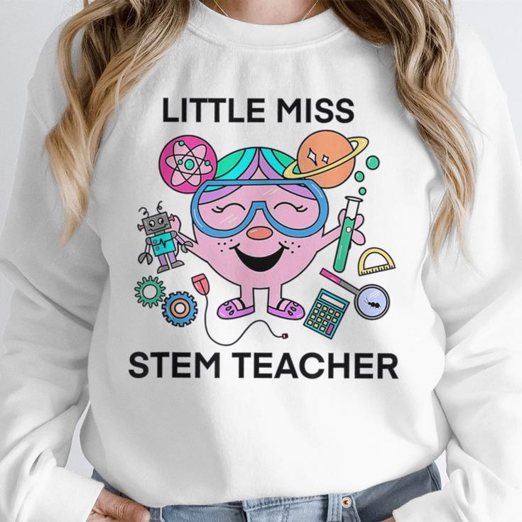 Little Miss Stem Teacher Unisex Sweatshirt, novelty gifts, funny gifts