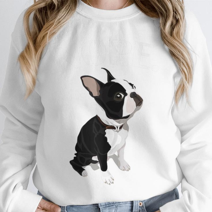 Love NOPE Boston Terrier Dog Lover Unisex Sweatshirt, novelty gifts, funny gifts