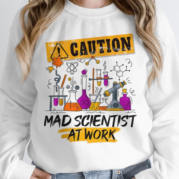 Mad Scientist Halloween Costume Science Teacher Unisex Sweatshirt, novelty gifts, funny gifts