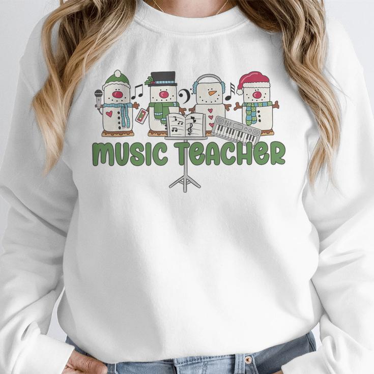 Music Teacher Christmas Holiday Wnter Music Instructor Unisex Sweatshirt, novelty gifts, funny gifts