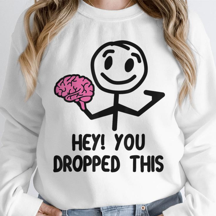 Nerdy Hey You Dropped This Brain Math Teacher Unisex Sweatshirt, novelty gifts, funny gifts