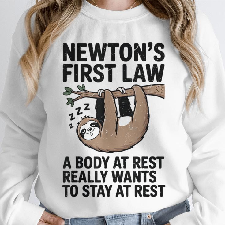 Newtons First Law Physics Jokes Science Teacher Unisex Sweatshirt, novelty gifts, funny gifts Newtons First Law Physics Jokes Science Teacher Unisex Sweatshirt, novelty gifts, funny gifts