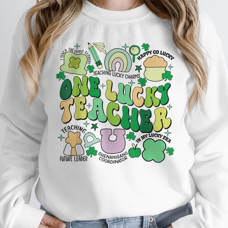 One Lucky Teacher St Patrick's Day Irish Teacher Lucky Era Unisex Sweatshirt, novelty gifts, funny gifts One Lucky Teacher St Patrick's Day Irish Teacher Lucky Era Unisex Sweatshirt, novelty gifts, funny gifts