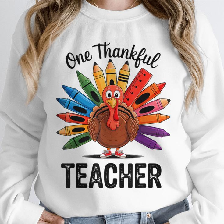 One Thankful Teacher Thanksgiving TurkeyCute Pencil Unisex Sweatshirt, novelty gifts, funny gifts One Thankful Teacher Thanksgiving TurkeyCute Pencil Unisex Sweatshirt, novelty gifts, funny gifts