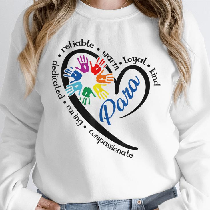 Para Heart Teacher Paraprofessional Paraeducator Men Women Unisex Sweatshirt, novelty gifts, funny gifts Para Heart Teacher Paraprofessional Paraeducator Men Women Unisex Sweatshirt, novelty gifts, funny gifts
