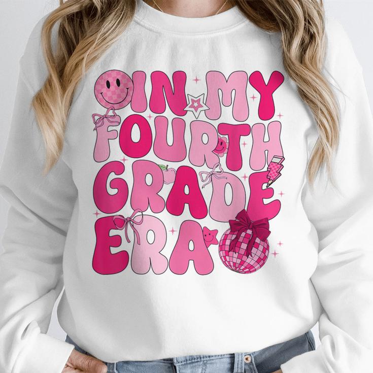 Pink Fourth Grade Era 4th Back To School Grade Teacher Unisex Sweatshirt, novelty gifts, funny gifts
