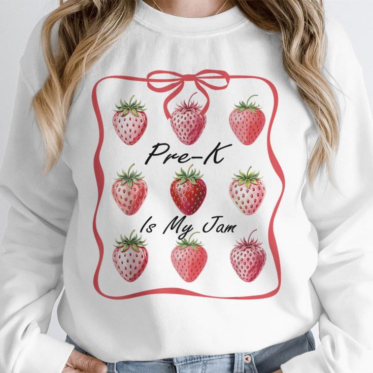 Pre K Is My Jam Teacher Team Crew Preschool Cute Strawberry Unisex Sweatshirt, novelty gifts, funny gifts Pre K Is My Jam Teacher Team Crew Preschool Cute Strawberry Unisex Sweatshirt, novelty gifts, funny gifts