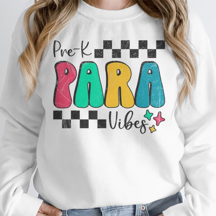 Pre-K Paraprofessional Teacher Back To School Vibes Unisex Sweatshirt, novelty gifts, funny gifts Pre-K Paraprofessional Teacher Back To School Vibes Unisex Sweatshirt, novelty gifts, funny gifts