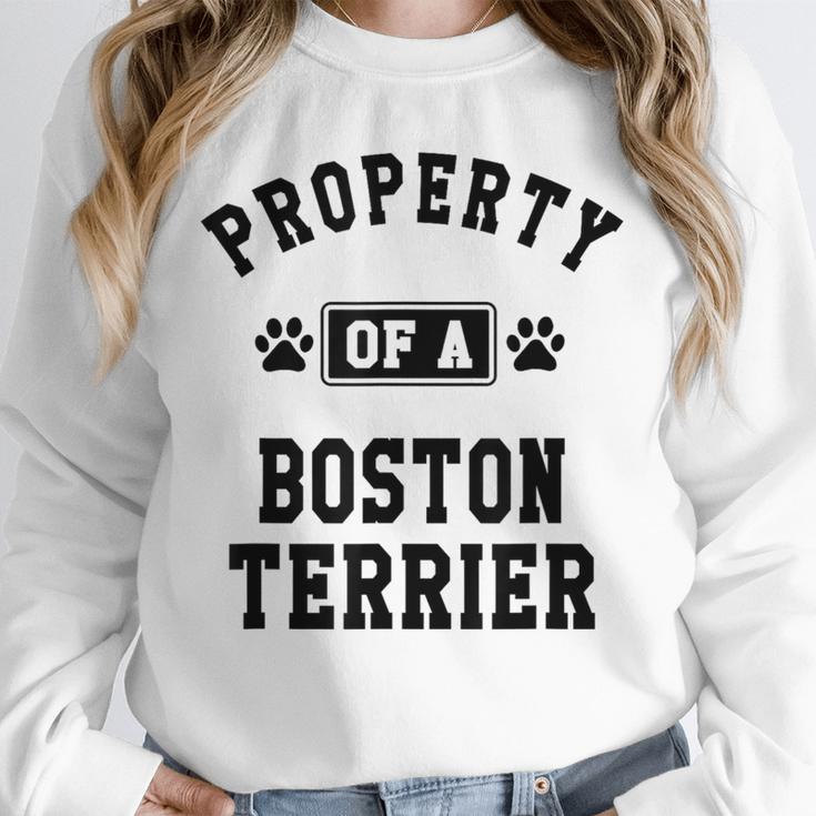 Property Of Boston Terrier Boston Terrier Shirt Unisex Sweatshirt, novelty gifts, funny gifts