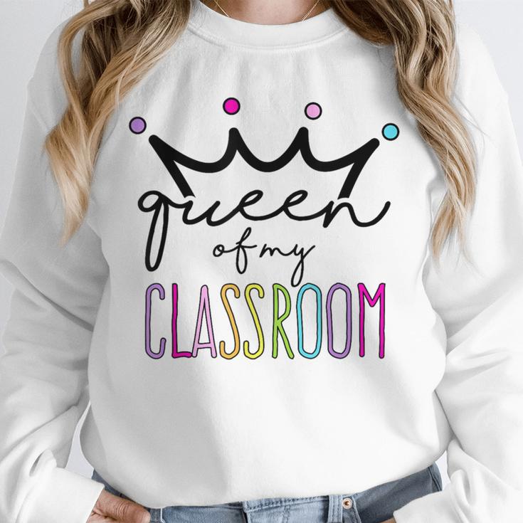Queen Of My Classroom Colorful Teacher For Men Women Unisex Sweatshirt, novelty gifts, funny gifts Queen Of My Classroom Colorful Teacher For Men Women Unisex Sweatshirt, novelty gifts, funny gifts