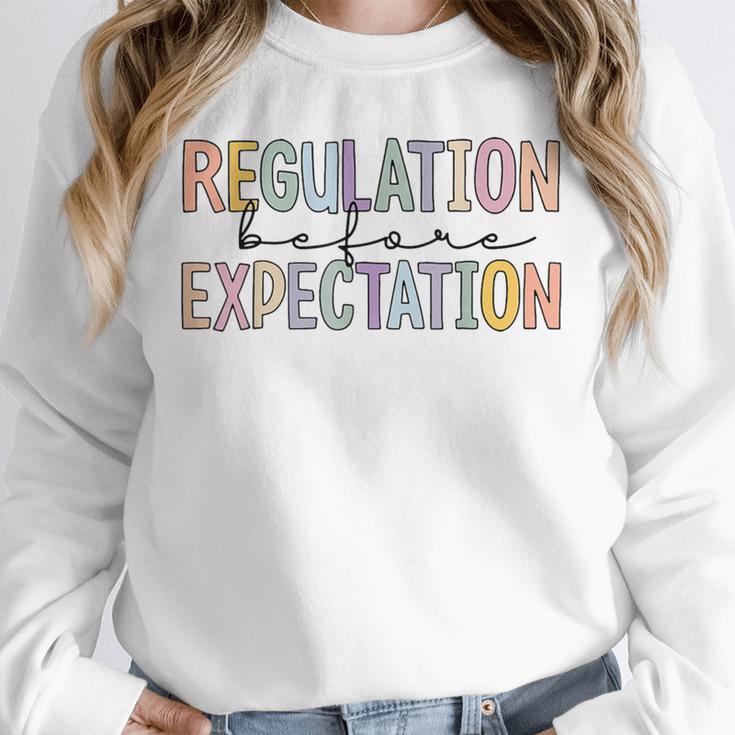 Regulation Before Expectation Occupational Therapy Teacher Unisex Sweatshirt, novelty gifts, funny gifts Regulation Before Expectation Occupational Therapy Teacher Unisex Sweatshirt, novelty gifts, funny gifts