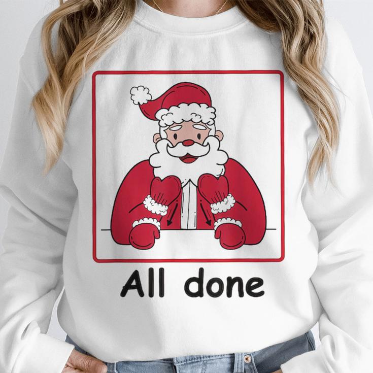 Retro All Done Christmas Special Ed Teacher Team Santa Women Unisex Sweatshirt, novelty gifts, funny gifts Retro All Done Christmas Special Ed Teacher Team Santa Women Unisex Sweatshirt, novelty gifts, funny gifts