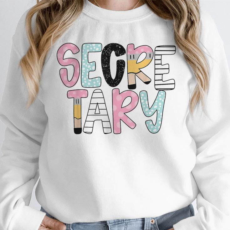 Retro Secretary Back To School Teacher Appreciation Unisex Sweatshirt, novelty gifts, funny gifts Retro Secretary Back To School Teacher Appreciation Unisex Sweatshirt, novelty gifts, funny gifts