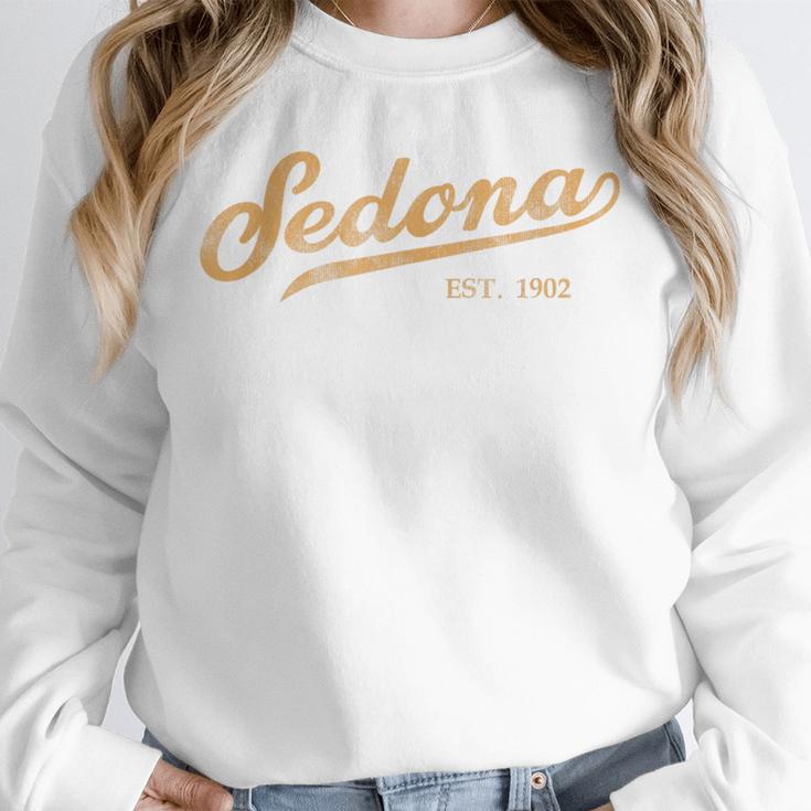 Retro Sedona Script Vintage Throwback Kids Unisex Sweatshirt, novelty gifts, funny gifts