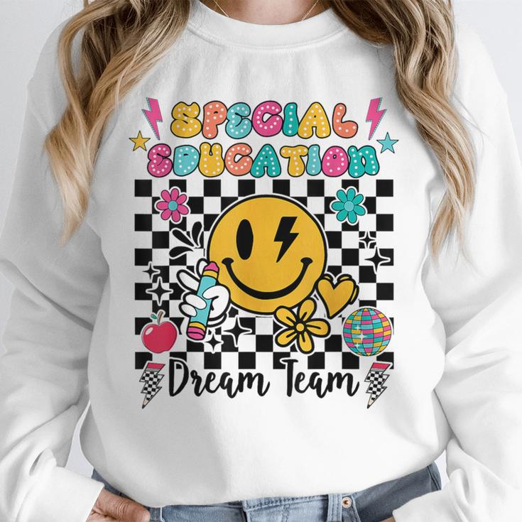 Retro Special Education Squad Groovy Dream Team Teacher Unisex Sweatshirt, novelty gifts, funny gifts Retro Special Education Squad Groovy Dream Team Teacher Unisex Sweatshirt, novelty gifts, funny gifts
