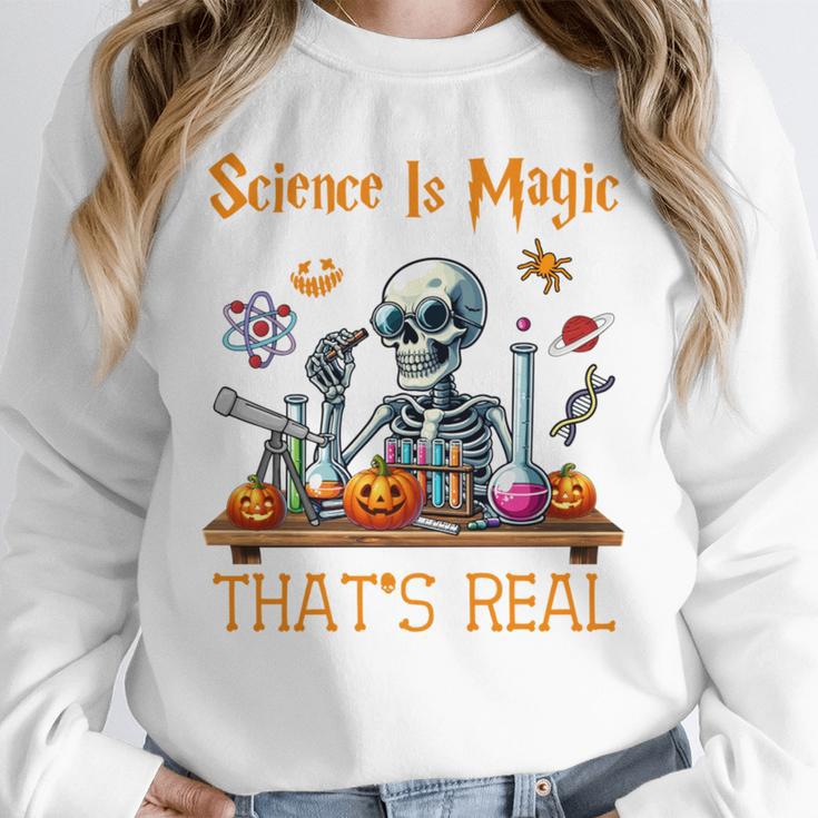Science Is Magic Halloween Skeleton Students Teacher Unisex Sweatshirt, novelty gifts, funny gifts Science Is Magic Halloween Skeleton Students Teacher Unisex Sweatshirt, novelty gifts, funny gifts